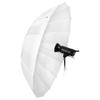 Fotodiox Pro 72in Parabolic Shoot-Through Umbrella Kit with Diffusion Cover - 16-Rib Translucent Photographic Umbrella view 2