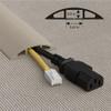 D-Line 6ft Floor Cord Cover, Cable Protector, Hide Extension Cords, Protect Cords, Prevent Cable Trips, Heavy Duty Cord Hider - Cable Cavity = 0.63" (W) x 0.31" (H) - Beige view 3