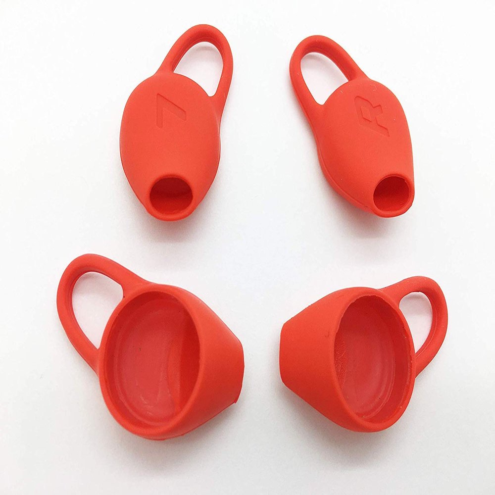 Backbeat Fit 3100 Ear Tips | Premium Earbuds Eartips Ear Gels Compatible with Plantronics BackBeat FIT 3100 2100 Wireless Sports Headphones - 4pcs (Red)