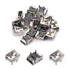 Fielect Mini PCB USB Connector 5P Female Jack 5 Pin 4 Foot Insert Pin Patch 20Pcs view 1
