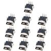 Fielect 10Pcs Mini USB-5P Female Socket Jack Connector 5 Pin 90 Degree Straight Insert PCB Connector, Repair Replacement Adapter view 1