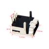 Fielect 10Pcs Mini USB-5P Female Socket Jack Connector 5 Pin 90 Degree Straight Insert PCB Connector, Repair Replacement Adapter view 2