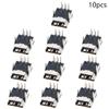 Fielect 10Pcs Mini USB-5P Female Socket Jack Connector 5 Pin 90 Degree Straight Insert PCB Connector, Repair Replacement Adapter view 3