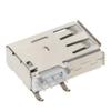 Fielect PCB USB Connector Type A Female Jack 4 Pin Side Insert Long Body Curled Edge 20Pcs view 1