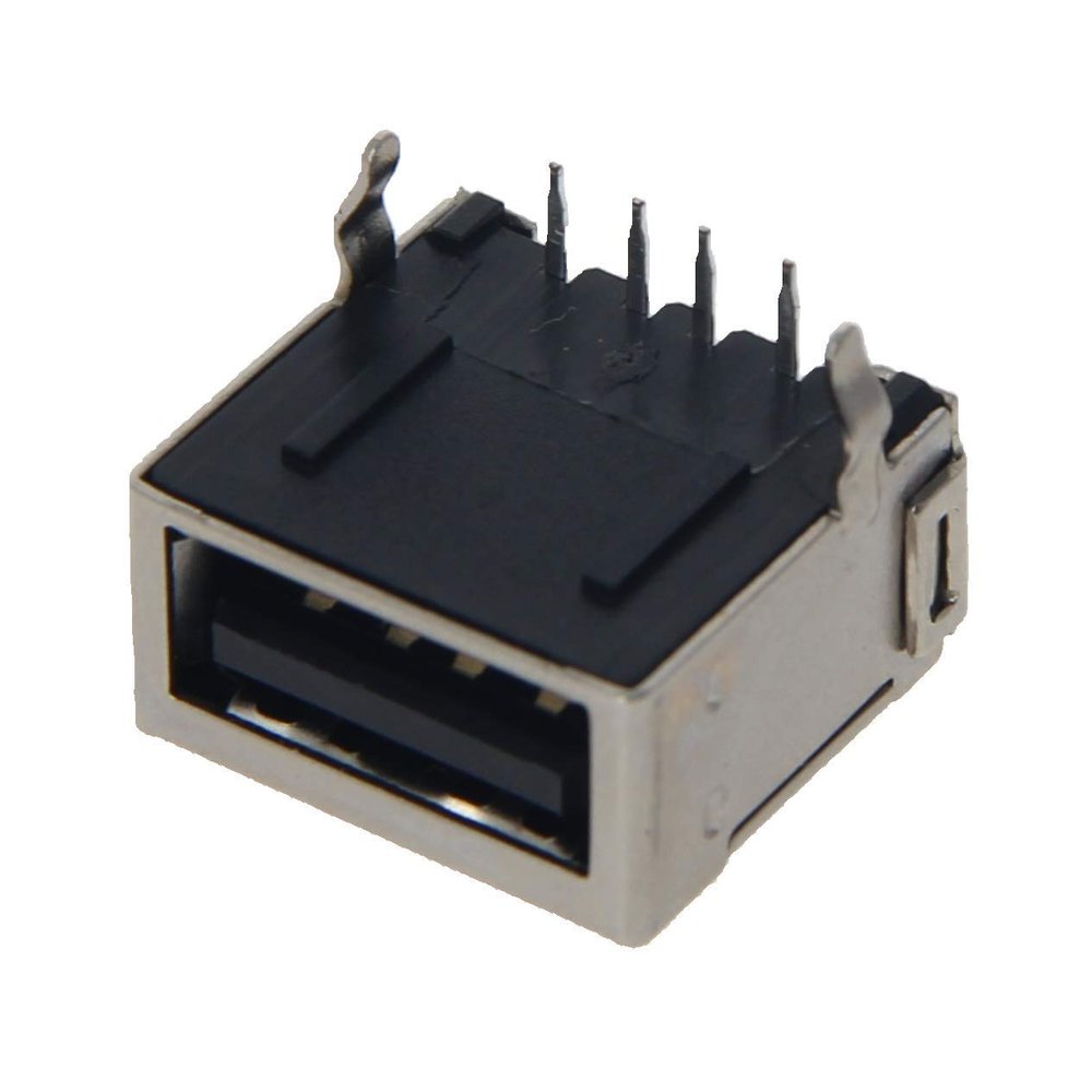 Fielect PCB USB Connector Type A Female Jack 4 Pin Single Layer Fully Inclusive 20Pcs