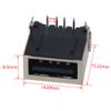 Fielect PCB USB Connector Type A Female Jack 4 Pin Single Layer Fully Inclusive 20Pcs view 2