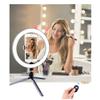 Ring Light with Stand OEBLD Dimmable Desk Selfie Ring Light with Phone Holder for Video Photography Remote Control for Makeup Live Streaming YouTube Lighting (D(10.2''Ring Light & Tripod)) view 3