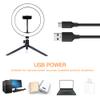 Ring Light with Stand OEBLD Dimmable Desk Selfie Ring Light with Phone Holder for Video Photography Remote Control for Makeup Live Streaming YouTube Lighting (D(10.2''Ring Light & Tripod)) view 4