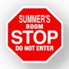 Summer Stop Its My Room Sign - Official Looking 5 1/2" x 5 1/2" Personalized Name Sign - Wall Hanging for Childrens Room Door/Locker/Office (Novelty Decals, Street Signs) view 1