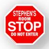 Stephen Stop Its My Room Sign - Official Looking 5 1/2" x 5 1/2" Personalized Name Sign - Wall Hanging for Childrens Room Door/Locker/Office (Novelty Decals, Street Signs) view 1