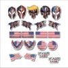21 Pack Hard Hat Patriotic American USA Flag Decal Sticker Combo Variety Pack 3M Vinyl Peel and Stick Signs view 1