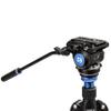 Benro S4 PRO Flat Base Fluid Video Head, 8.8 lb. Max, 2 Step Counterbalance (1&2), 1/4"-20 Accessory Mounts, 3/8"-16 Head Mount, w/Pan Arm- Black (S4PRO) view 3