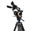 Benro S6 PRO Flat Base Fluid Video Head, 13.2 lb. Max, 6 Step Counterbalance (0-5), 1/4"-20 Accessory Mounts, 3/8"-16 Head Mount, w/Pan Arm- Black (S6PRO) view 2