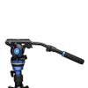 Benro S6 PRO Flat Base Fluid Video Head, 13.2 lb. Max, 6 Step Counterbalance (0-5), 1/4"-20 Accessory Mounts, 3/8"-16 Head Mount, w/Pan Arm- Black (S6PRO) view 4