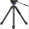 Benro A2573F Aluminum Video Tripod with S4PRO Fluid Head Adjustable Twin-Style Legs, Smooth Pan/Tilt Motion, Sliding Camera Plate & Stable Support for Video Production (A2573FS4PRO) view 1