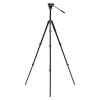 Benro A2573F Aluminum Video Tripod with S4PRO Fluid Head Adjustable Twin-Style Legs, Smooth Pan/Tilt Motion, Sliding Camera Plate & Stable Support for Video Production (A2573FS4PRO) view 4