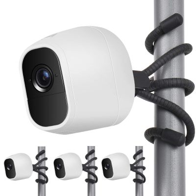 Uogw 3 Pack Flexible Tripod Compatible with Arlo Pro 4/Pro 2/Pro,Arlo Ultra,Arlo Baby,Arlo Pro 3,Arlo Go,Arlo Pro 5S 2K,Go 2,Wall Mount Bracket,Attach Your Arlo Home Security Camera Everywhere-Black