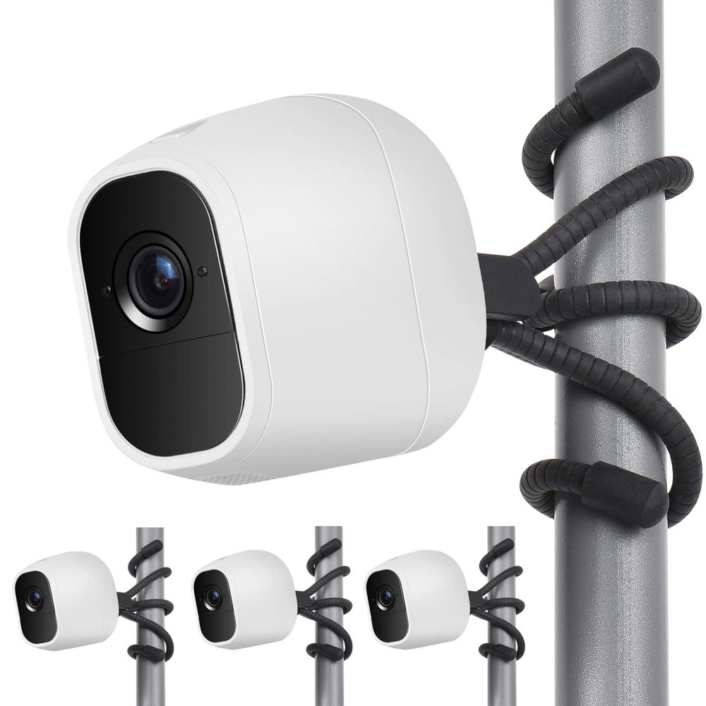 Uogw 3 Pack Flexible Tripod Compatible with Arlo Pro 4/Pro 2/Pro,Arlo Ultra,Arlo Baby,Arlo Pro 3,Arlo Go,Arlo Pro 5S 2K,Go 2,Wall Mount Bracket,Attach Your Arlo Home Security Camera Everywhere-Black