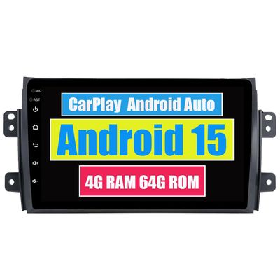 RoverOne Car Stereo Bluetooth Multimedia Head Unit GPS Navigation for Suzuki SX4 2006-2011 with DSP CarPlay USB WiFi Android Auto