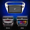 RoverOne Android Car Stereo Bluetooth Radio Multimedia Head Unit GPS Navigation for Peugeot 301 for Citroen Elysee 2014 2015 2016 2017 with DSP MirrorLink view 2