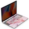 Mertak Vinyl Skin Compatible with MacBook Air 13 M2 M1 2023 2022 Pro 16 inch 15 14 2021 2020 2019 Rose Decal Keyboard Print Pink Cover Sticker Laptop Marble Colored Wrap Stylish Girly Stone view 4