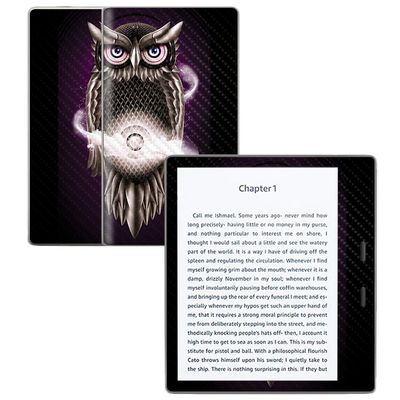 MightySkins Carbon Fiber Skin for Amazon Kindle Oasis 7" (9th Gen) - Chimera Night | Protective, Durable Textured Carbon Fiber Finish | Easy to Apply, Remove, and Change Styles | Made in The USA
