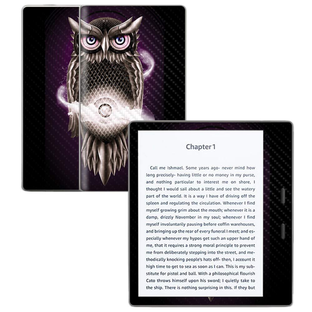 MightySkins Carbon Fiber Skin for Amazon Kindle Oasis 7" (9th Gen) - Chimera Night | Protective, Durable Textured Carbon Fiber Finish | Easy to Apply, Remove, and Change Styles | Made in The USA