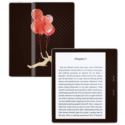 MightySkins Carbon Fiber Skin for Amazon Kindle Oasis 7" (9th Gen) - Fly Away | Protective, Durable Textured Carbon Fiber Finish | Easy to Apply, Remove, and Change Styles | Made in The USA