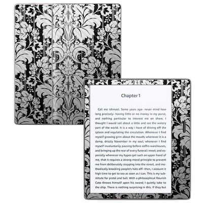 MightySkins Carbon Fiber Skin for Amazon Kindle Oasis 7" (9th Gen) - Floral Retro | Protective, Durable Textured Carbon Fiber Finish | Easy to Apply, Remove, and Change Styles | Made in The USA