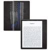 MightySkins Carbon Fiber Skin for Amazon Kindle Oasis 7" (9th Gen) - Thin Blue Line K9 | Protective, Durable Textured Carbon Fiber Finish | Easy to Apply, Remove, and Change Styles | Made in The USA view 1