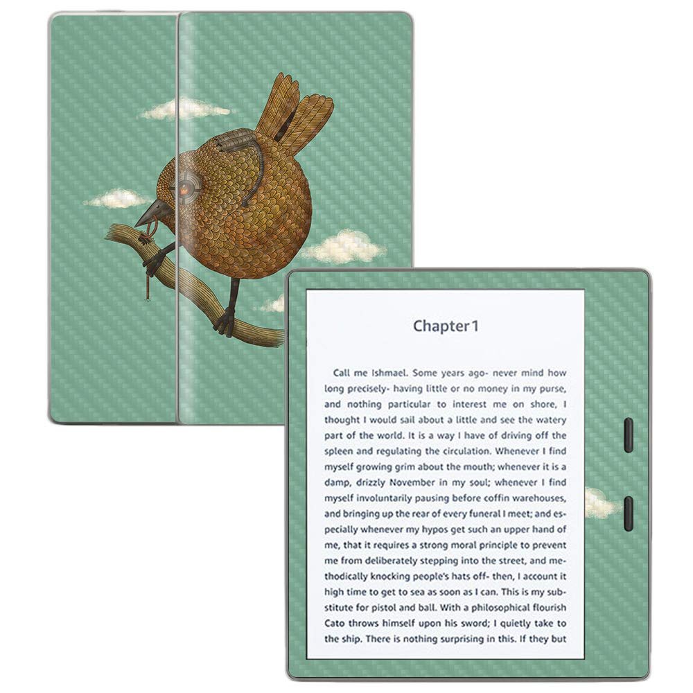 MightySkins Carbon Fiber Skin for Amazon Kindle Oasis 7" (9th Gen) - Altered Nature | Protective, Durable Textured Carbon Fiber Finish | Easy to Apply, Remove, and Change Styles | Made in The USA