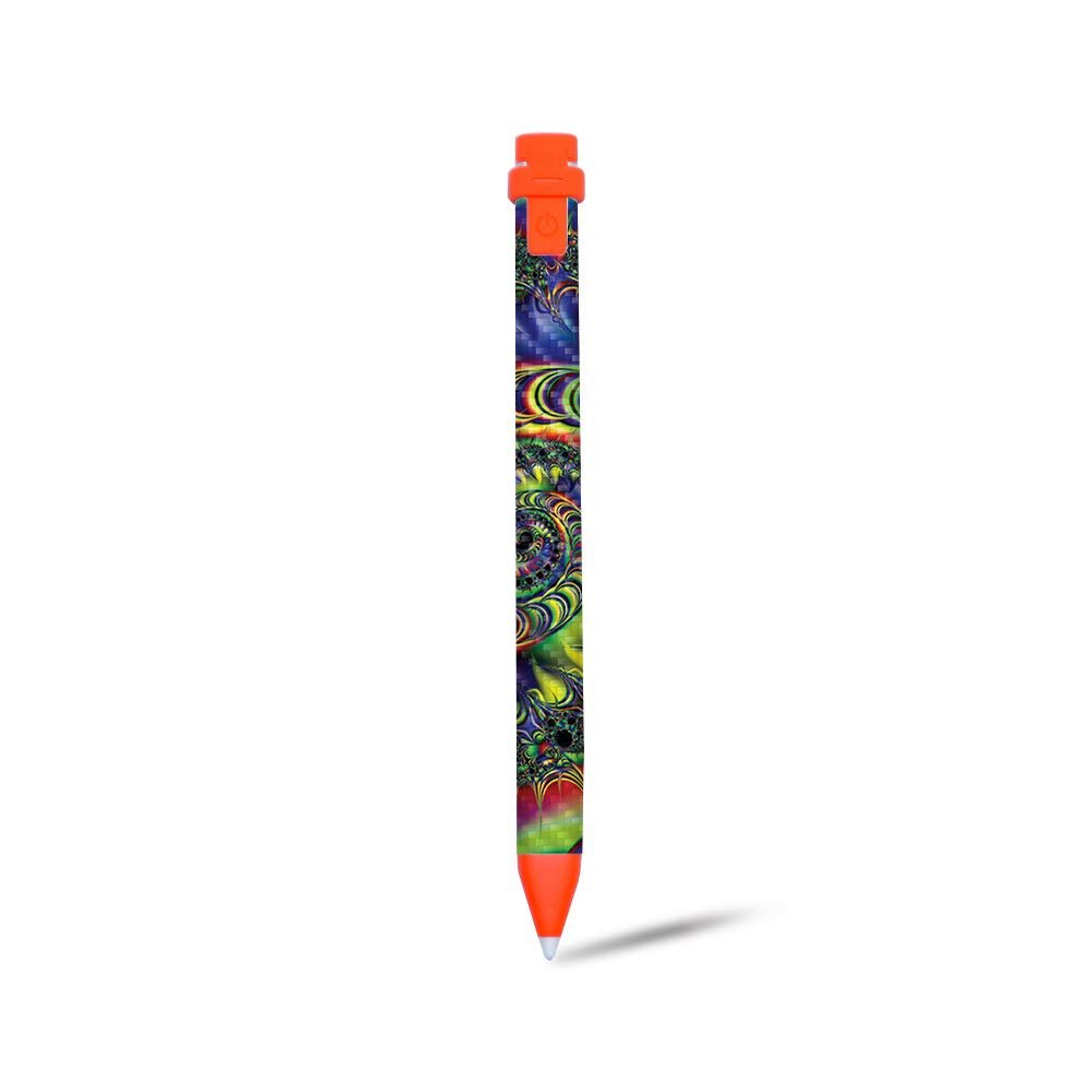MightySkins Carbon Fiber Skin for Logitech Crayon Digital Pencil iPad (6th gen) - Nebula | Protective, Durable Textured Carbon Fiber Finish | Easy to Apply, Remove, and Change Styles | Made in The USA, Model Number: CF-LOGCRP-Nebula