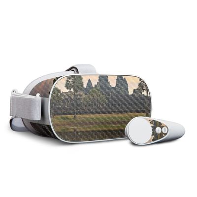 MightySkins Carbon Fiber Skin for Oculus Go - Scenic Reflection | Protective, Durable Textured Carbon Fiber Finish | Easy to Apply, Remove, and Change Styles | Made in The USA (CF-OCGO-Scenic Reflection)