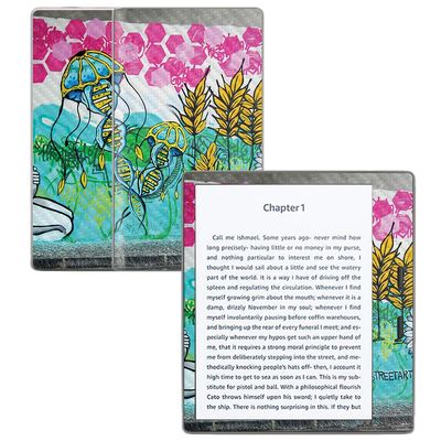 MightySkins Carbon Fiber Skin for Amazon Kindle Oasis 7" (9th Gen) - Mother Garden | Protective, Durable Textured Carbon Fiber Finish | Easy to Apply, Remove, and Change Styles | Made in The USA