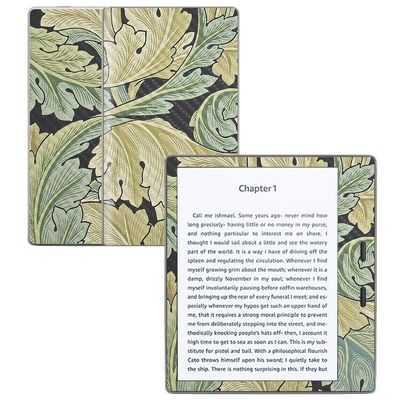 MightySkins Carbon Fiber Skin for Amazon Kindle Oasis 7" (9th Gen) - Acanthus | Protective, Durable Textured Carbon Fiber Finish | Easy to Apply, Remove, and Change Styles | Made in The USA