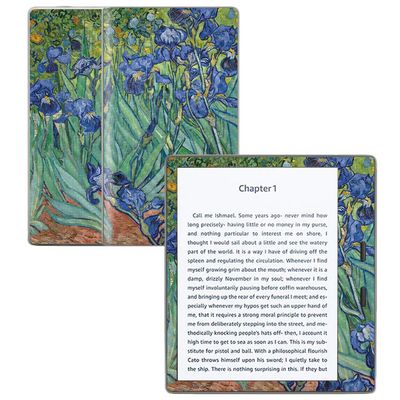MightySkins Carbon Fiber Skin for Amazon Kindle Oasis 7" (9th Gen) - Irises | Protective, Durable Textured Carbon Fiber Finish | Easy to Apply, Remove, and Change Styles | Made in The USA