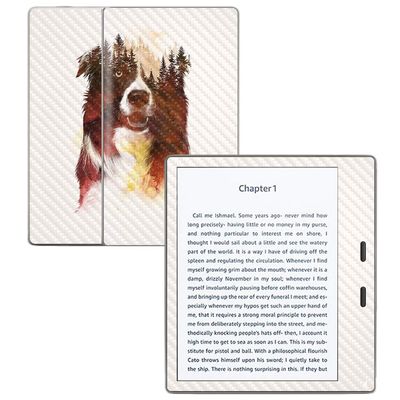 MightySkins Carbon Fiber Skin for Amazon Kindle Oasis 7" (9th Gen) - One Forest Night | Protective, Durable Textured Carbon Fiber Finish | Easy to Apply, Remove, and Change Styles | Made in The USA