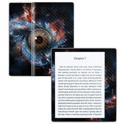 MightySkins Carbon Fiber Skin for Amazon Kindle Oasis 7" (9th Gen) - Eye See You | Protective, Durable Textured Carbon Fiber Finish | Easy to Apply, Remove, and Change Styles | Made in The USA