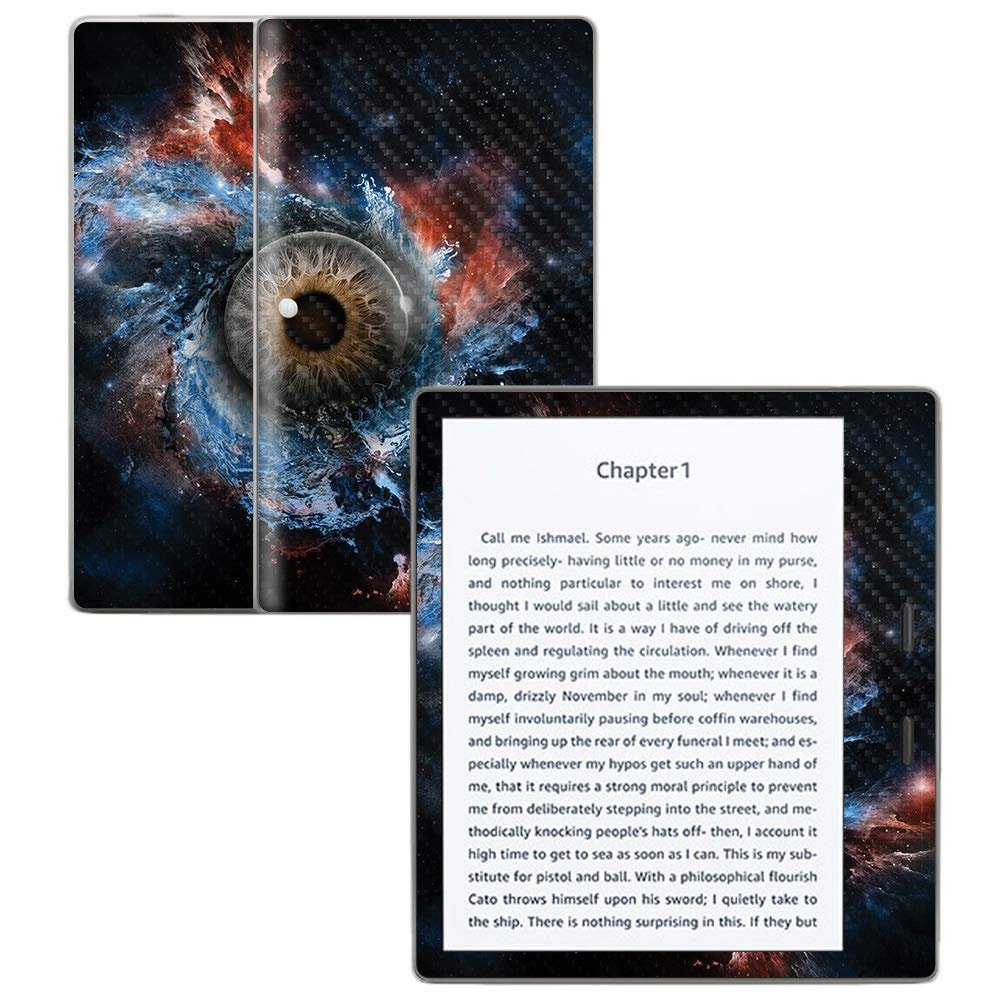 MightySkins Carbon Fiber Skin for Amazon Kindle Oasis 7" (9th Gen) - Eye See You | Protective, Durable Textured Carbon Fiber Finish | Easy to Apply, Remove, and Change Styles | Made in The USA
