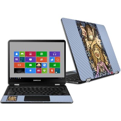 MightySkins Carbon Fiber Skin for Samsung Chromebook Pro 12.3" - Chorus Concert | Protective, Durable Textured Carbon Fiber Finish | Easy to Apply, Remove, and Change Styles | Made in The USA