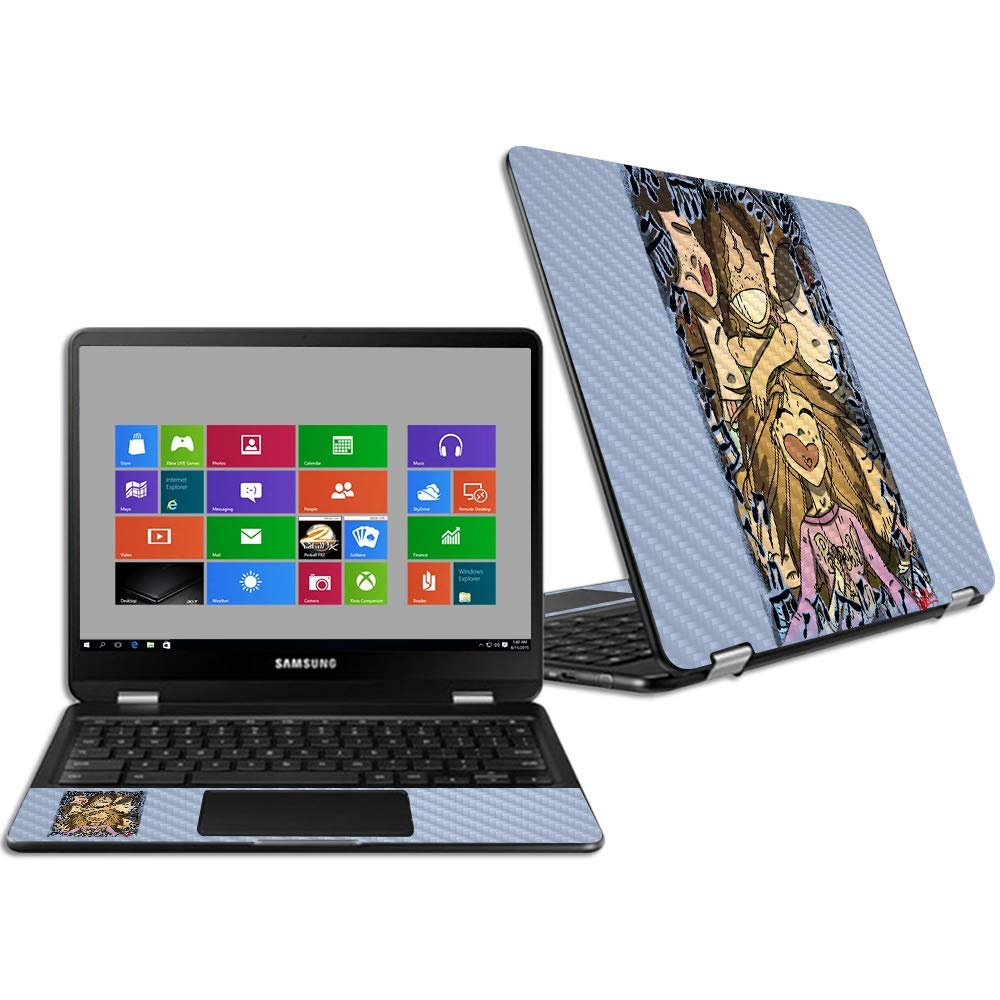 MightySkins Carbon Fiber Skin for Samsung Chromebook Pro 12.3" - Chorus Concert | Protective, Durable Textured Carbon Fiber Finish | Easy to Apply, Remove, and Change Styles | Made in The USA