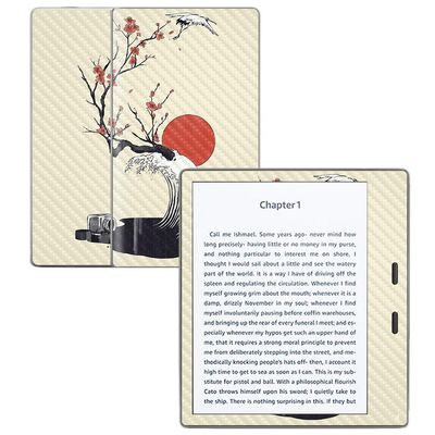 MightySkins Carbon Fiber Skin for Amazon Kindle Oasis 7" (9th Gen) - Accident | Protective, Durable Textured Carbon Fiber Finish | Easy to Apply, Remove, and Change Styles | Made in The USA