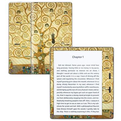 MightySkins Carbon Fiber Skin for Amazon Kindle Oasis 7" (9th Gen) - Tree of Life | Protective, Durable Textured Carbon Fiber Finish | Easy to Apply, Remove, and Change Styles | Made in The USA