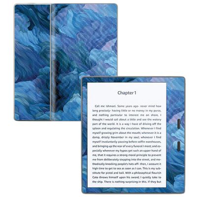 MightySkins Carbon Fiber Skin for Amazon Kindle Oasis 7" (9th Gen) - Typhoon | Protective, Durable Textured Carbon Fiber Finish | Easy to Apply, Remove, and Change Styles | Made in The USA