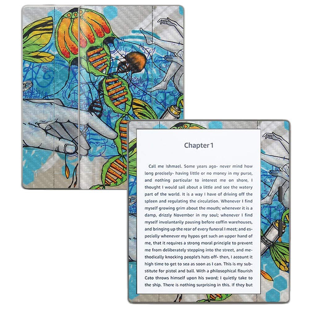 MightySkins Carbon Fiber Skin for Amazon Kindle Oasis 7" (9th Gen) - Fantastic Voyage | Protective, Durable Textured Carbon Fiber Finish | Easy to Apply, Remove, and Change Styles | Made in The USA