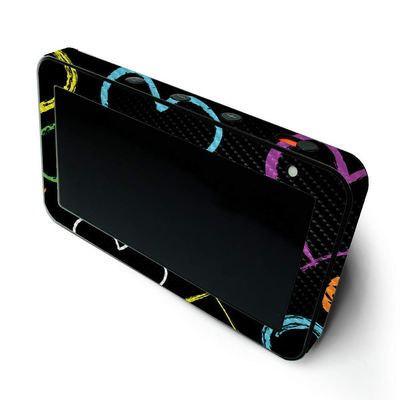 MightySkins Carbon Fiber Skin for Amazon Echo Show 5 (Gen 1 & Gen 2) - Hearts | Durable Textured Carbon Fiber Finish | Easy to Apply and Change Style | Made in The USA
