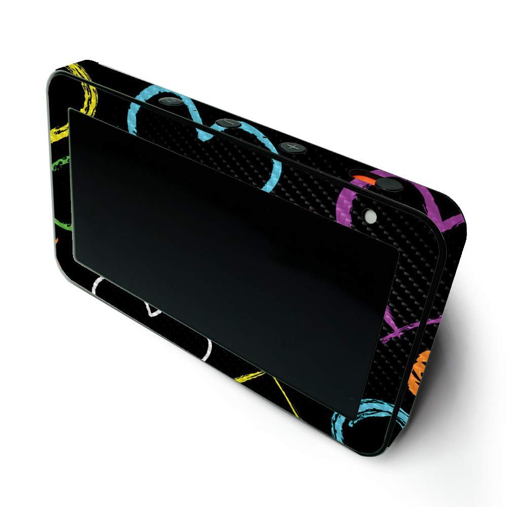 MightySkins Carbon Fiber Skin for Amazon Echo Show 5 (Gen 1 & Gen 2) - Hearts | Durable Textured Carbon Fiber Finish | Easy to Apply and Change Style | Made in The USA