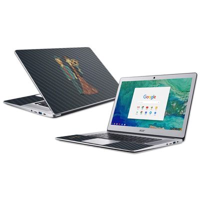 MightySkins Carbon Fiber Skin for Acer Chromebook 15 (2018) - Love is Art | Protective, Durable Textured Carbon Fiber Finish | Easy to Apply, Remove, and Change Styles | Made in The USA