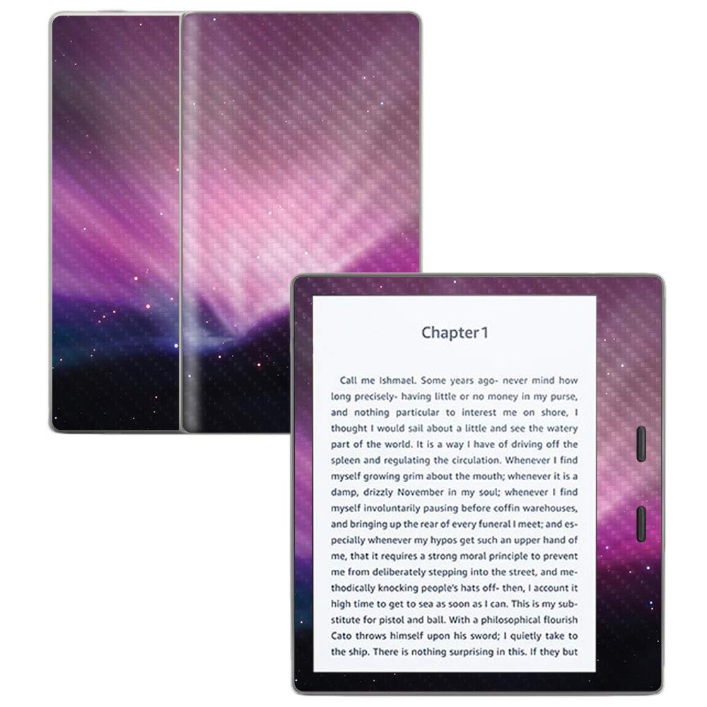 MightySkins Carbon Fiber Skin for Amazon Kindle Oasis 7" (9th Gen) - Spaced Out | Protective, Durable Textured Carbon Fiber Finish | Easy to Apply, Remove, and Change Styles | Made in The USA