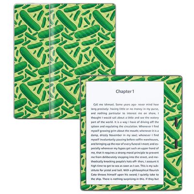 MightySkins Carbon Fiber Skin for Amazon Kindle Oasis 7" (9th Gen) - Pickles | Protective, Durable Textured Carbon Fiber Finish | Easy to Apply, Remove, and Change Styles | Made in The USA